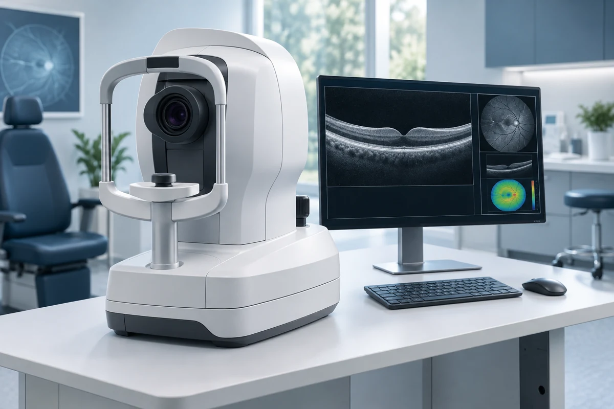 ZEISS CIRRUS 500 technology — AI-generated equipment illustration