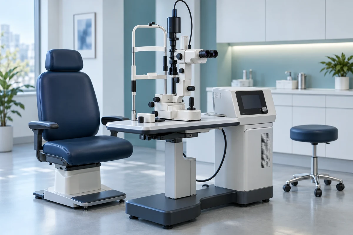 YAG laser technology — AI-generated equipment illustration